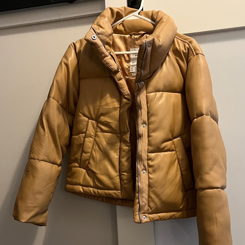 Abercrombie & Fitch Tan Puffer Jacket